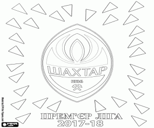 kolorowanka Szachtar Donieck, League Premier 2017-2018