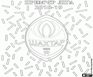 kolorowanka Szachtar Donieck, mistrz 2018 2019