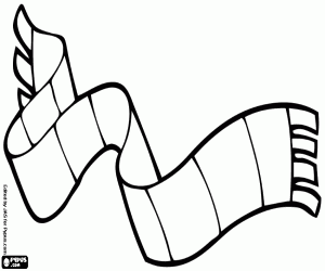 kolorowanka Szalik z wełny dla dziecka