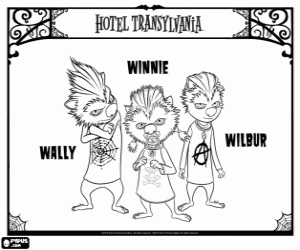 kolorowanka Szczenięta wilkołaka