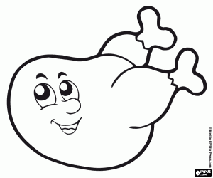 kolorowanka Szczęśliwy Kurczak pieczony