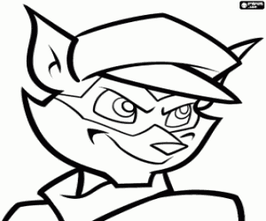 kolorowanka Szop pracz Sly Cooper