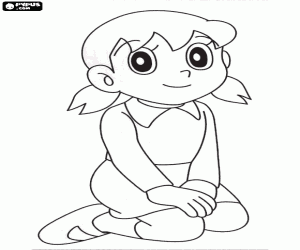 kolorowanka Słodki Shizuka Minamoto