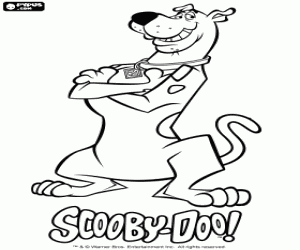 kolorowanka Słynny pies Scooby Doo