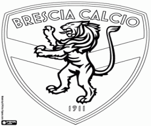 kolorowanka Tarcza Brescia Calcio