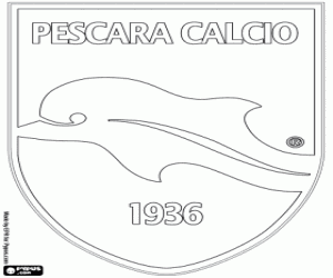 kolorowanka Tarcza Delfino Pescara 1936
