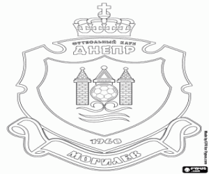 kolorowanka Tarcza Dniapro Mohylew