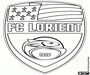 kolorowanka Tarcza z FC Lorient