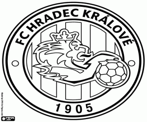 kolorowanka Tarcza z FK Hradec Králové
