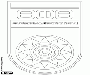 kolorowanka Tarcza z FK Ufa