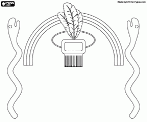 kolorowanka Tarcza Imperium Inków