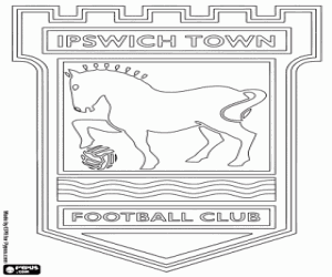 kolorowanka Tarcza Ipswich Town