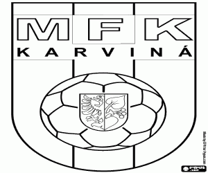 kolorowanka Tarcza MFK Karviná