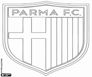 kolorowanka Tarcza Parma FC