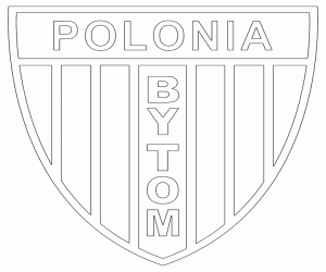 kolorowanka Tarcza z Polonii Bytom