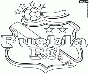 kolorowanka Tarcza z Puebla FC