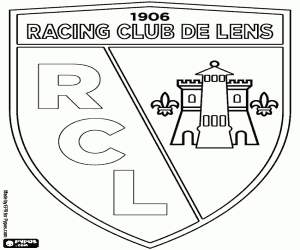 kolorowanka Tarcza Racing Club de Lens