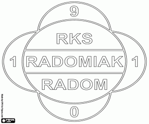 kolorowanka Tarcza Radomiak Radom