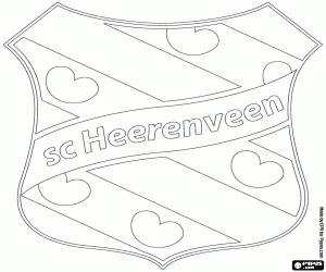 kolorowanka Tarcza z SC Heerenveen