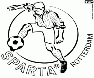 kolorowanka Tarcza z Sparta Rotterdam