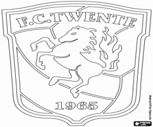 kolorowanka Tarcza Twente Enschede