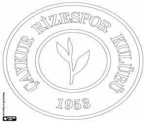 kolorowanka Tarcza z Çaykur Rizespor