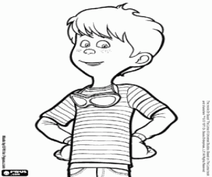 kolorowanka Ted, bohater filmu Lorax