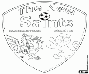 kolorowanka The New Saints FC tarcza