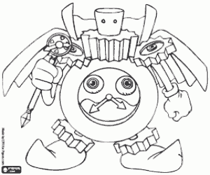 kolorowanka Time Wizard, bohater z Yu-Gi-Oh