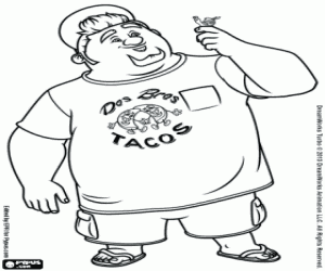 kolorowanka Tito z Turbo na rękę