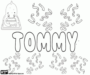 kolorowanka Tommy, wariant Tommie