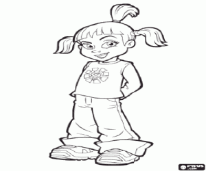 kolorowanka Trixie, Lazy Town znaków