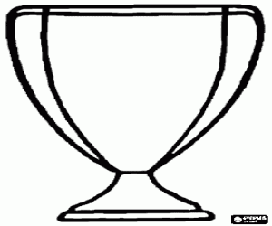 kolorowanka Trofeum lub puchar dla najlepszego taty