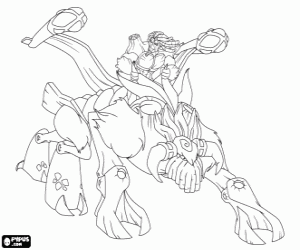 kolorowanka Troncalion, gormiti lasu