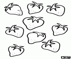 kolorowanka Truskawki