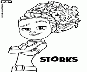 kolorowanka Tulip jest zdeterminowany dziewczyna