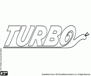 kolorowanka Turbo, logo filmu