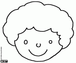 kolorowanka Twarz chłopca Teo