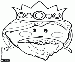 kolorowanka Twarz król Melchior