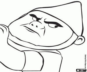 kolorowanka Tybalt, najsilniejsze gnome czerwony