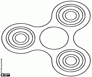 kolorowanka Typowe fidget spinner do dekoracji