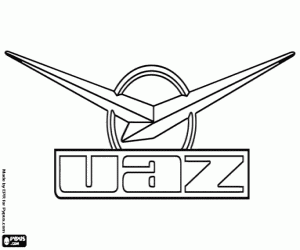 kolorowanka UAZ emblemat