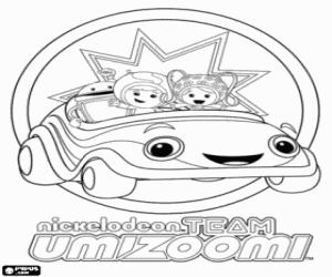 kolorowanka Umizoomi w Umi Auto