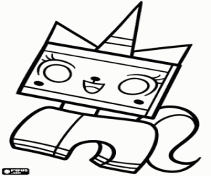 kolorowanka Unikitty, bohaterka filmu Lego