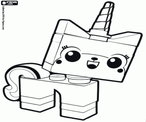 kolorowanka Unikitty, Lego jednorożca