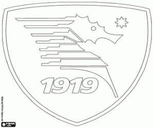 kolorowanka Unione Sportiva Salernitana logo