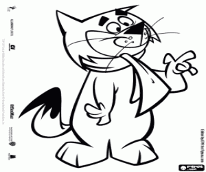 kolorowanka Uwodzicielski kot Lalek