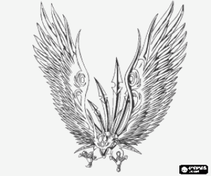 kolorowanka Ventus Skyress jest Bakugan z Shun