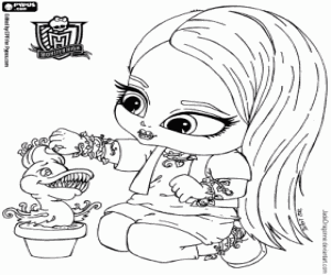 kolorowanka Venus McFlytrap, Monster High Baby
