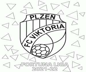 kolorowanka Viktoria Pilsen, mistrz 2021-2022